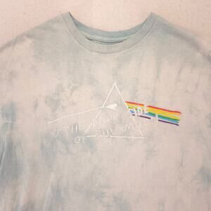 Pink Floyd Band Graphic Crew Neck T Shirt Adult Mens Size Medium M Tie Dye